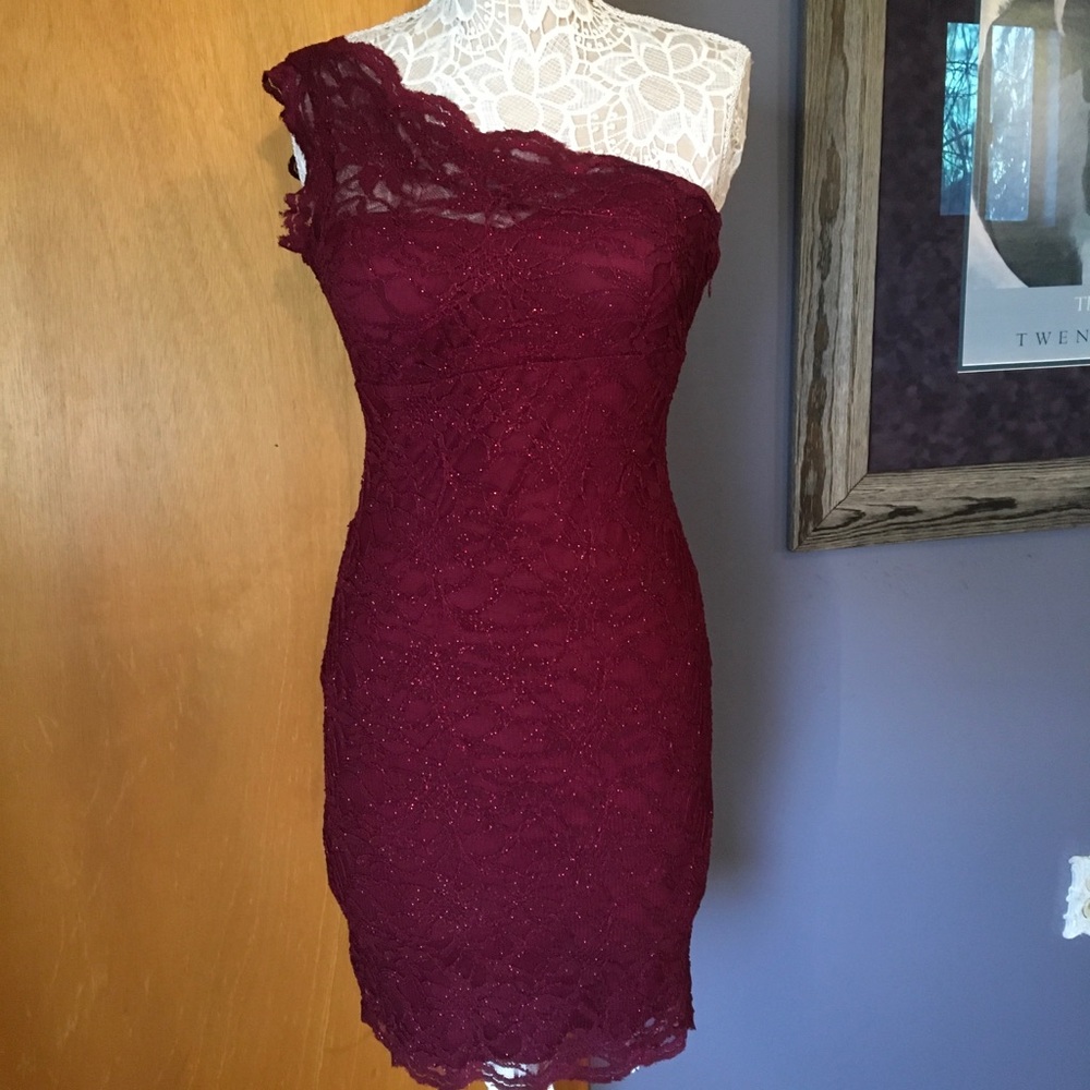 Burgundy Cocktail Dress